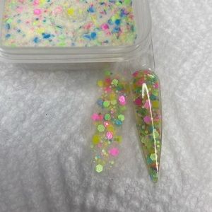 Confetti glitter acrylic powder mix